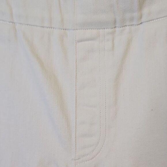 Lands' End high waisted white jeans. Size 16. - Picture 3 of 7